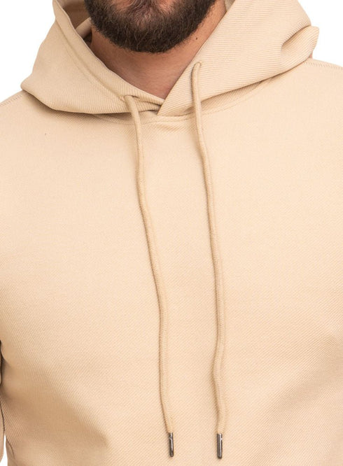 Latte Ribbed Hoodie - Khotwh